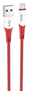 Кабель USB-MicroUSB Hoco X70 нейлон 2.4A 1м (Red)