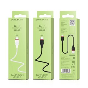 Кабель USB-typec borofon BX17 2.0A TPE 1м white