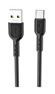 Кабель USB-TypeC Hoco X33 Surge 5.0A TPE 1м Black мс