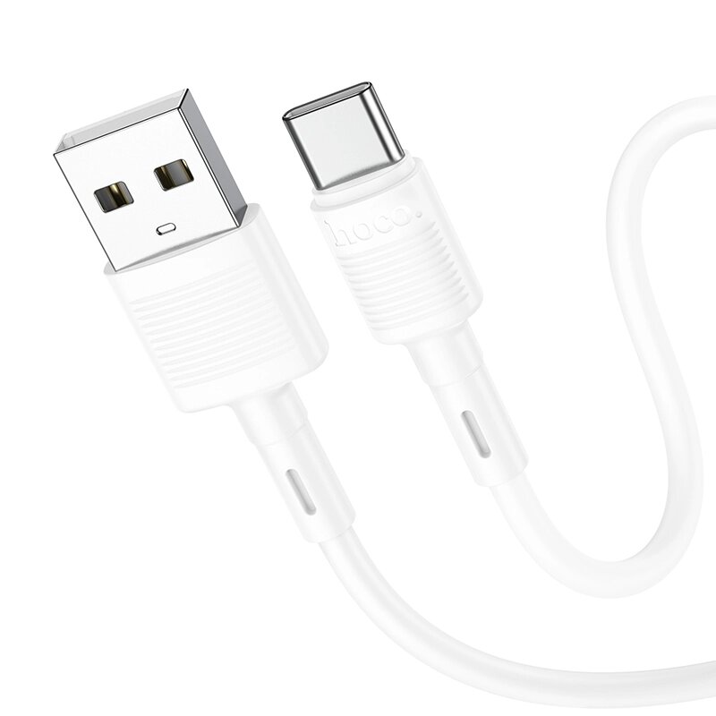 Кабель USB-TypeC Hoco X83 3,0А  ПВХ 1м White сд от компании Медиамир - фото 1