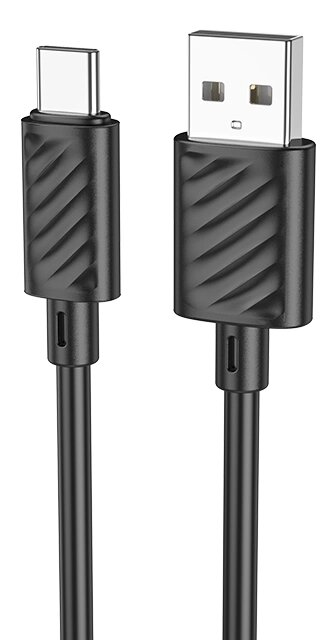 Кабель USB-TypeC Hoco X88 Gratified 3.0А ПВХ 1м Black мс от компании Медиамир - фото 1