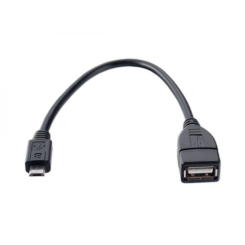 Кабель VS USB2.0 A розетка - Micro USB вилка (OTG), 0.2 мeters (U202) от компании Медиамир - фото 1