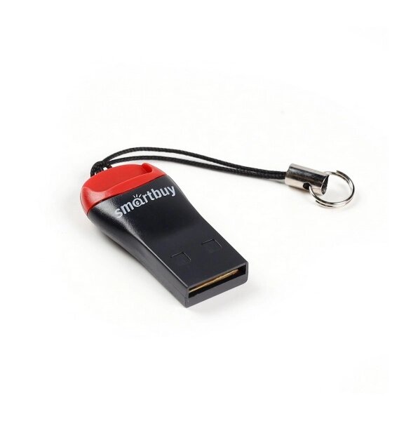 Картридер микро Smartbuy, USB 2.0 - MicroSD, 711, красный (SBR-711-R) от компании Медиамир - фото 1