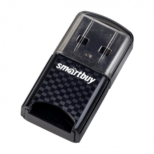 Картридер микро Smartbuy, USB 3.0 - MicroSD, 3120 черный (SBR-3120-K) от компании Медиамир - фото 1