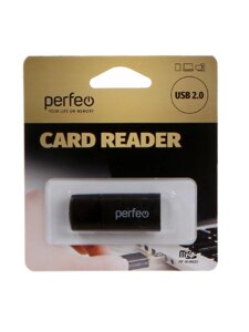 Картридер Perfeo Micro SD, PF-VI-R023 Black) черный PF_3793