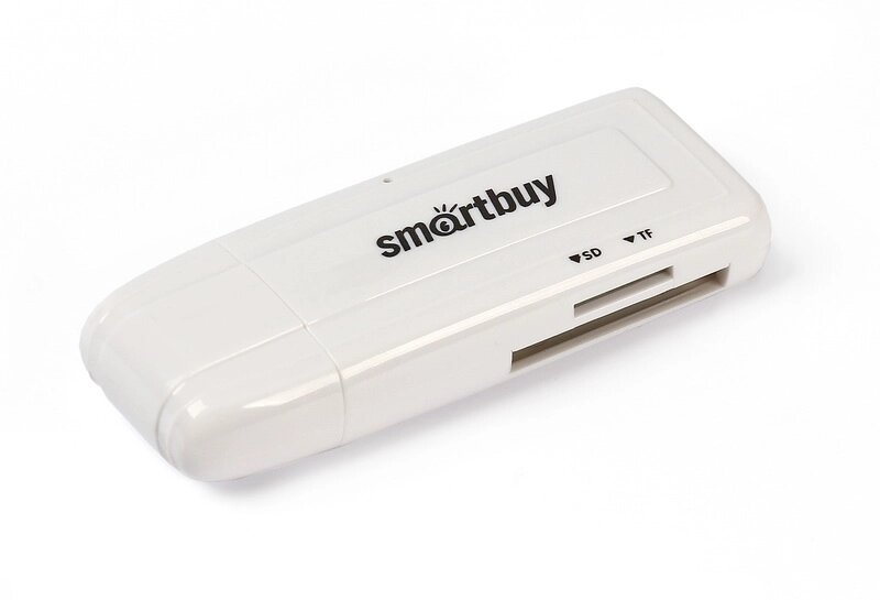 Картридер Smartbuy 705, USB 3.0 - SD/MicroSD, белый (SBR-705-W) ##от компании## Медиамир - ##фото## 1