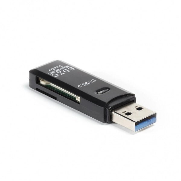 Картридер Smartbuy 750 USB 3.0 - SD/MicroSD (SBR-750-B)/100 от компании Медиамир - фото 1