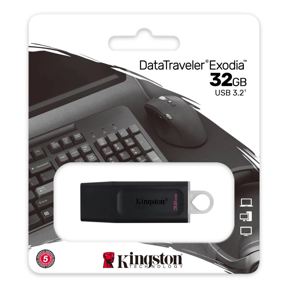 Kingston USB 3.2 Gen. 1 32GB Data Traveler Exodia от компании Медиамир - фото 1
