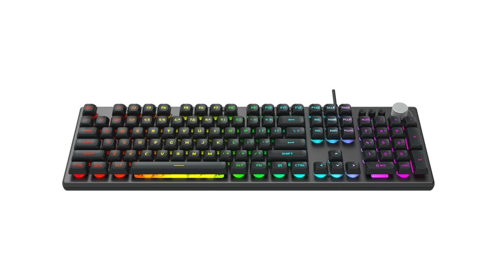 Клавиатура AULA F2028 , цвет алюминий, RGB подсветка кнопок и символов, от компании Медиамир - фото 1