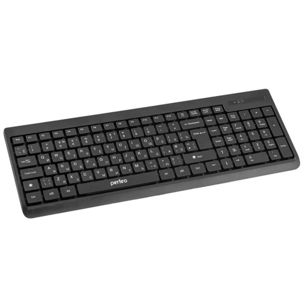 Клавиатура беспроводная Perfeo "IDEA", USB, черная (PF-2506-WL) PF_3904 от компании Медиамир - фото 1