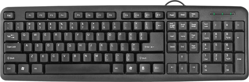 Клавиатура Defender #1 HB-420 RU, черный, полноразмерная #1 (45420) от компании Медиамир - фото 1