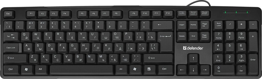 Клавиатура Defender Next HB-440 RU, черный, полноразмерная (45440) АКЦИЯ от компании Медиамир - фото 1