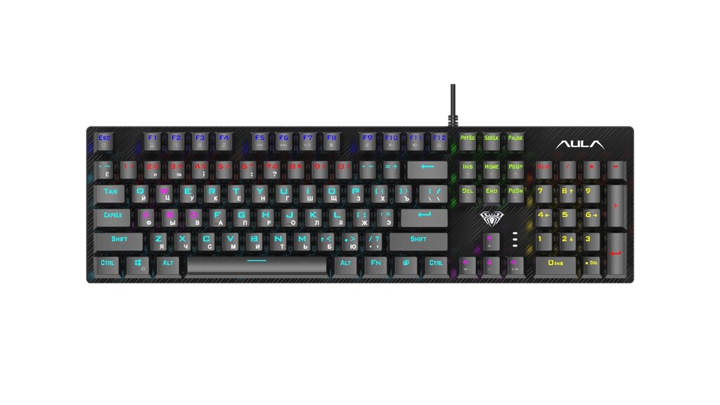 Клавиатура механическая AULA S2022 многоцветная подсветка, 106 кн от компании Медиамир - фото 1