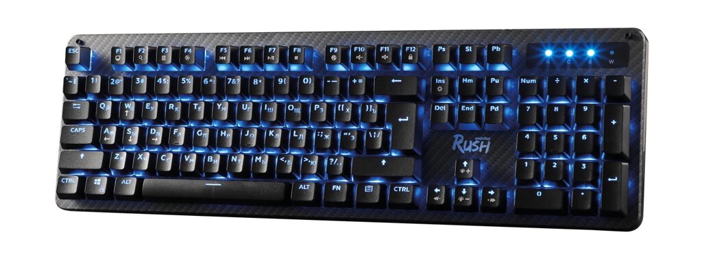 Клавиатура механическая игровая Smartbuy 312 RUSH Carbon USB черная с подсветкой (SBK-312MG-K)/10 ##от компании## Медиамир - ##фото## 1