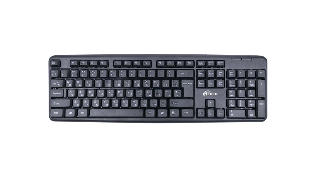 Клавиатура RITMIX RKB-103 USB черная ##от компании## Медиамир - ##фото## 1