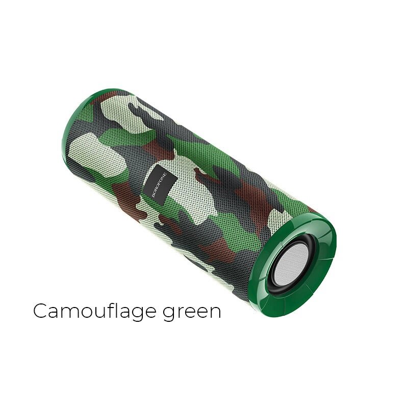 Колонка портативная Borofone BR1 Bluetooth 5.0 2*5W 1200mAh Camouflage Green от компании Медиамир - фото 1