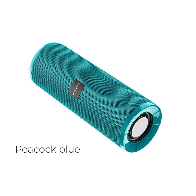 Колонка портативная Borofone BR1 Bluetooth 5.0 2*5W 1200mAh Peacock blue от компании Медиамир - фото 1