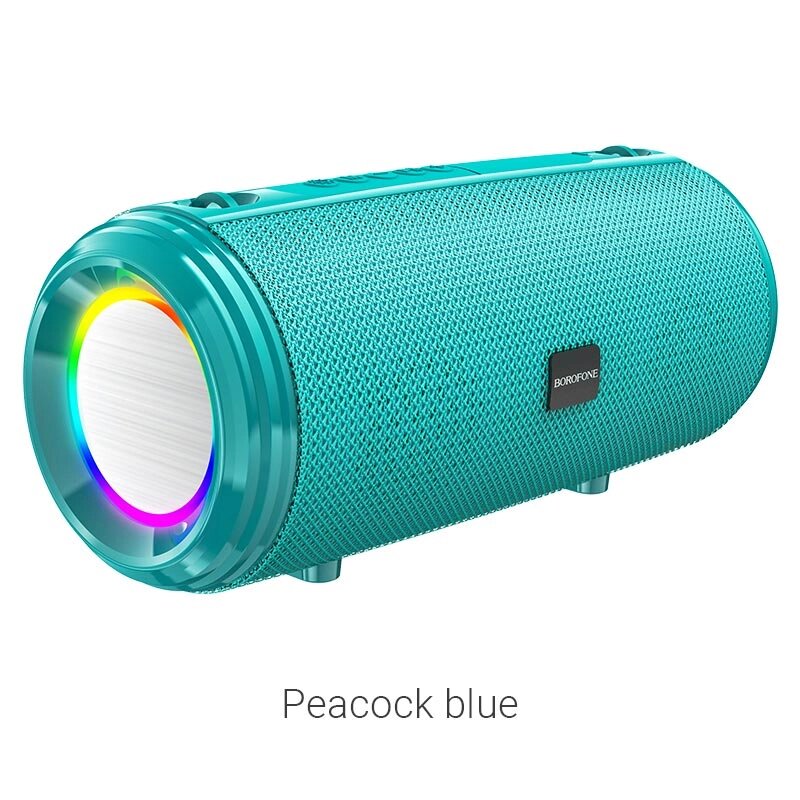 Колонка портативная Borofone BR13 Young sportive ,2*5Вт, Bluetooth, MP3, Peacock blue от компании Медиамир - фото 1