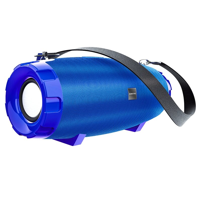 Колонка портативная Borofone BR14 Coolant sports 2*8W 2400mAh Влагозащита AUX, micro SD, FM  Blue от компании Медиамир - фото 1