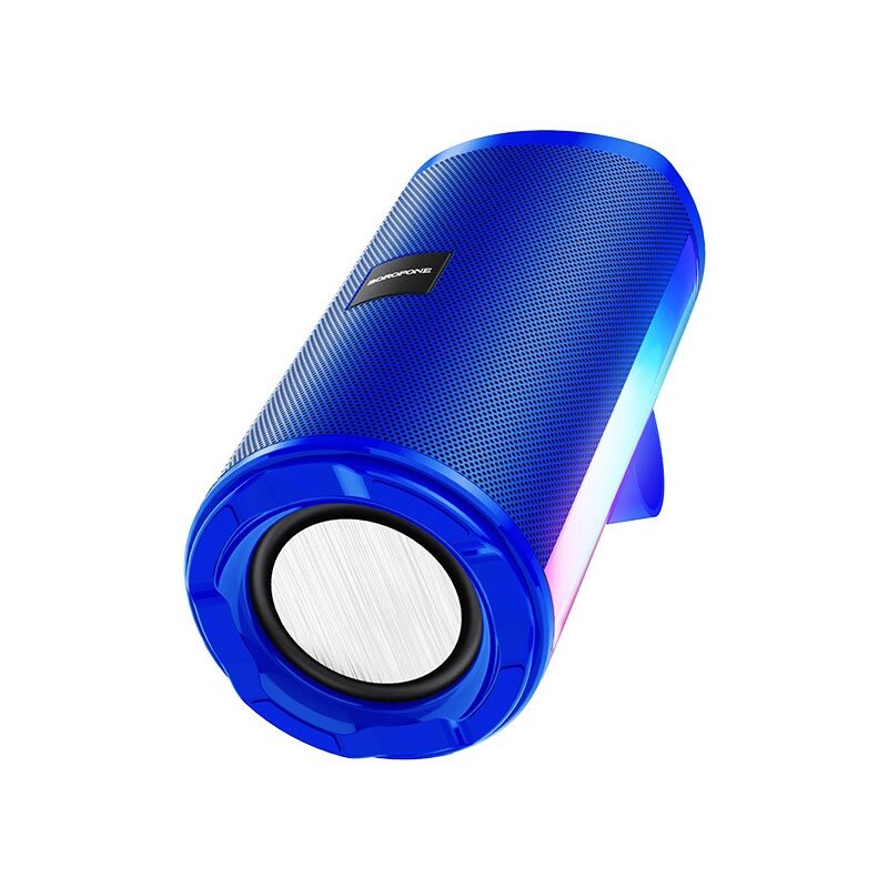 Колонка портативная Borofone BR5 Adventure 2*5W 1200mAh LED, FM , MP3, USB, AUX (Blue) от компании Медиамир - фото 1