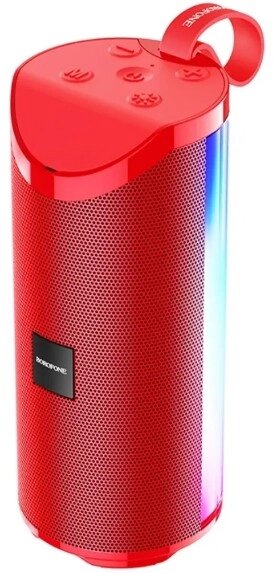 Колонка портативная Borofone BR5 Adventure 2*5W 1200mAh LED, FM , MP3, USB, AUX (Red) от компании Медиамир - фото 1