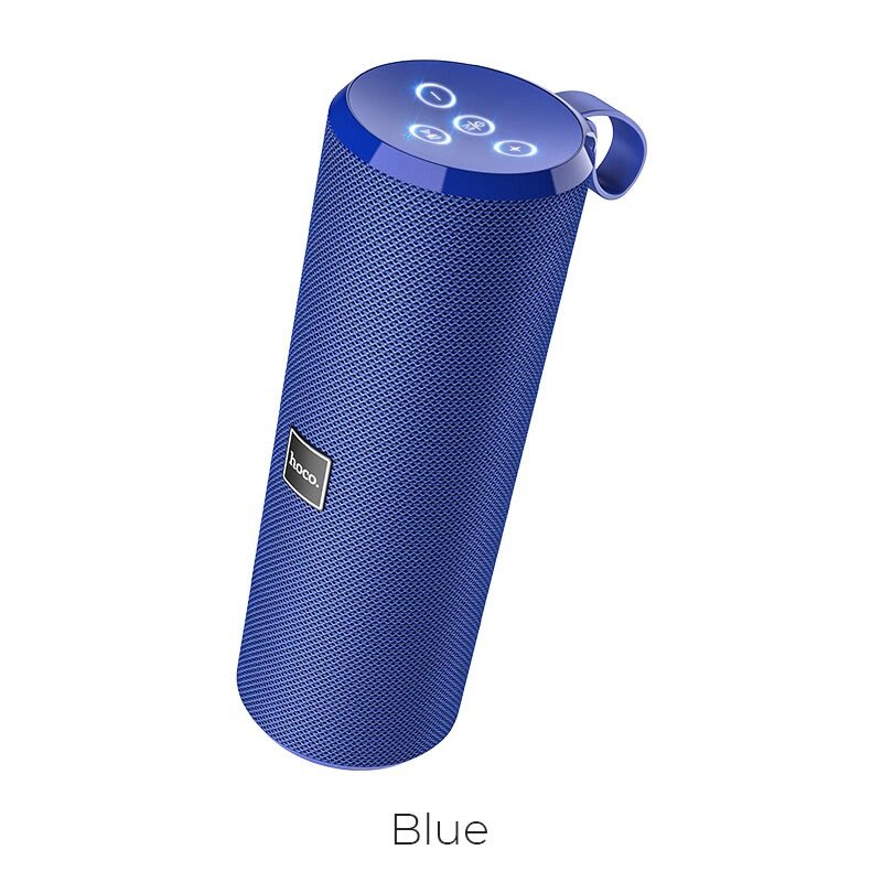 Колонка портативная HOCO BS33 Voice sports 2*5W Bluetooth, 1200 мАч, FM, TF, AUX Blue от компании Медиамир - фото 1
