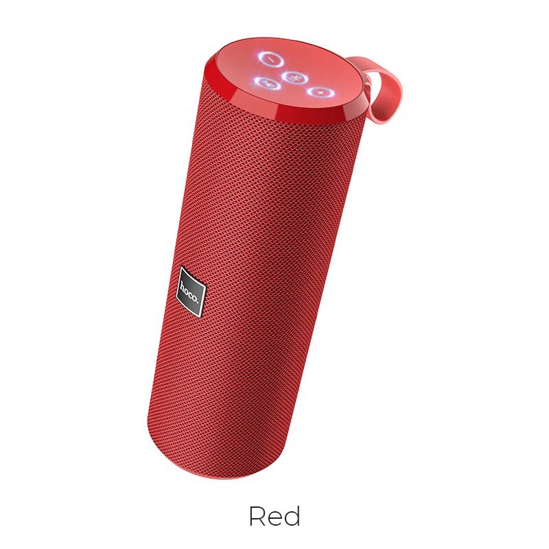 Колонка портативная HOCO BS33 Voice sports 2*5W Bluetooth, 1200 мАч, FM, TF, AUX Red от компании Медиамир - фото 1