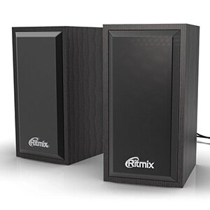 Колонки RITMIX 2.0 SP-2052w Black, 6Вт, USB от компании Медиамир - фото 1