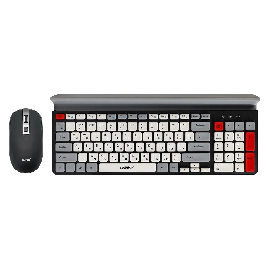 Комплект беспроводный клавиатура+мышь Smartbuy 201359AG черный/серый/белый (SBC-201359AG-KW)/20 от компании Медиамир - фото 1