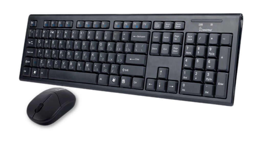 Комплект беспроводный клавиатура+мышь Smartbuy 23335AG черный (SBC-23335AG-K)/10 ##от компании## Медиамир - ##фото## 1