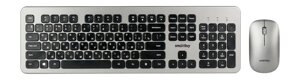 Комплект беспроводный клавиатура+мышь Smartbuy 233375AG-GK сер/черн.(бесшумн. мышь) (SBC-233375AG-GK)