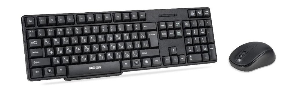 Комплект беспроводный клавиатура+мышь Smartbuy 236374AG-K ONE черный (SBC-236374AG-K)/20 от компании Медиамир - фото 1