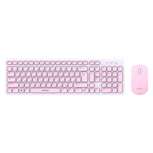 Комплект беспроводный клавиатура+мышь Smartbuy 250288 ONE бело-розовый (SBC-250288AG-WP)/20