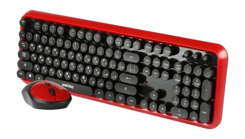 Комплект беспроводный клавиатура+мышь Smartbuy 620382AG черно-красный (SBC-620382AG-RK) /10 от компании Медиамир - фото 1