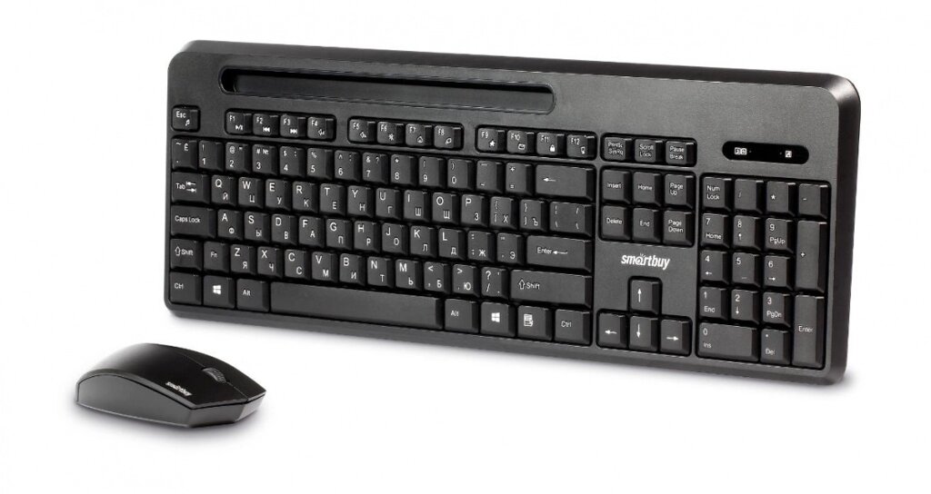 Комплект беспроводный клавиатура+мышь Smartbuy 639391AG-K, черный (SBC-639391AG-K) /10 от компании Медиамир - фото 1