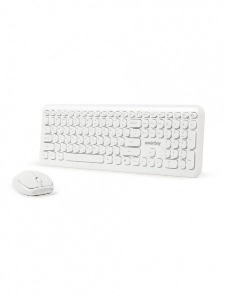 Комплект беспроводный клавиатура+мышь Smartbuy 666395 белый (SBC-666395AG-W)/10 ##от компании## Медиамир - ##фото## 1