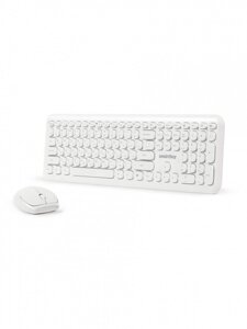 Комплект беспроводный клавиатура+мышь Smartbuy 666395 белый (SBC-666395AG-W)/10