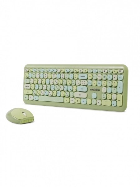 Комплект беспроводный клавиатура+мышь Smartbuy 666395 зеленый (SBC-666395AG-G)/10 от компании Медиамир - фото 1