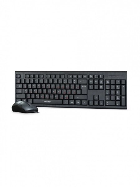 Комплект проводный клавиатура+мышь Smartbuy 227367 черный (SBC-227367-K) /20 от компании Медиамир - фото 1