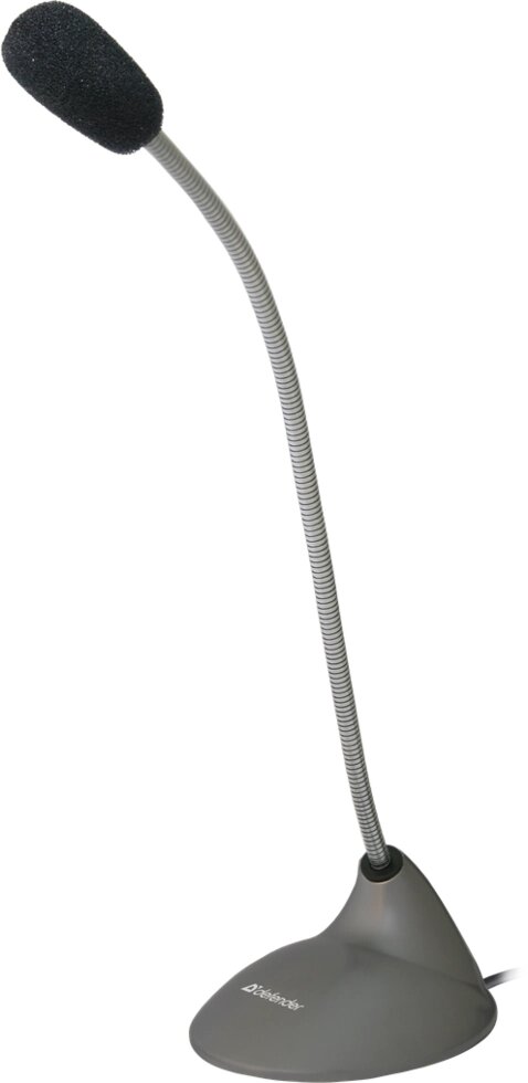 Микрофон Defender MIC-111 настольный, гибкий, кабель 1,5м  (64111) от компании Медиамир - фото 1