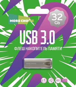 More Choice USB 3.0 32GB MF32m металл (Silver)