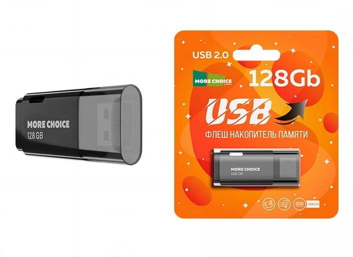 More Choice USB 8GB MF8 (Black) от компании Медиамир - фото 1