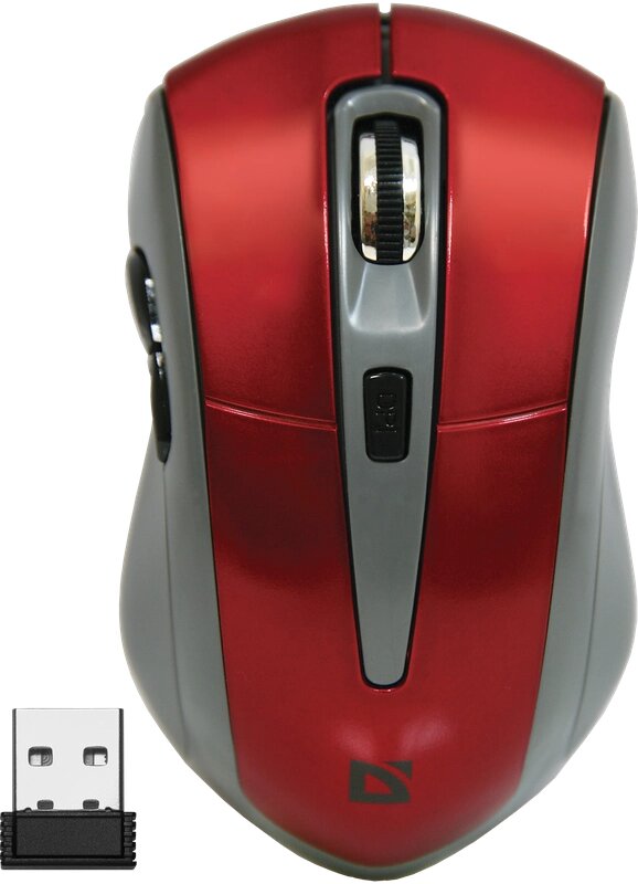 Мышь беспроводная Defender Accura MM-965 красный,6кнопок,800-1600dpi (52966) ! от компании Медиамир - фото 1