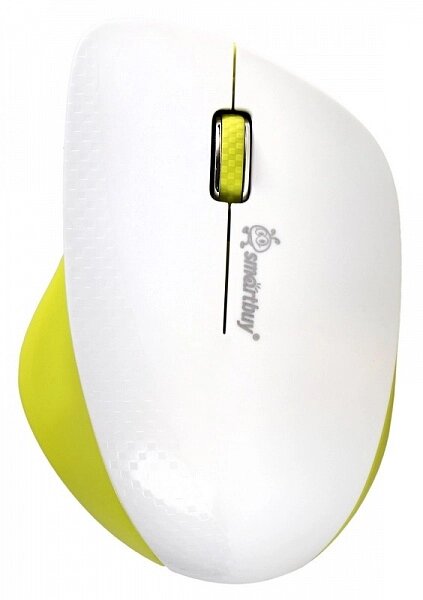 Мышь беспроводная SmartBuy 309AG белый/лимон (SBM-309AG-WL) ##от компании## Медиамир - ##фото## 1