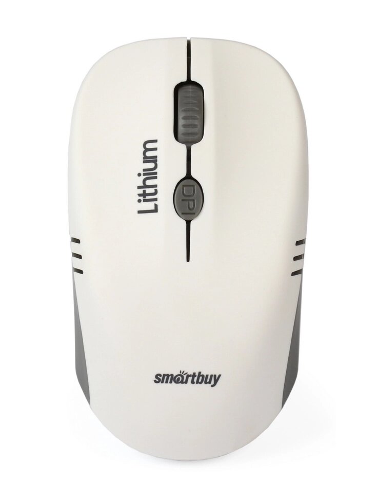 Мышь беспроводная SmartBuy 344 ONE бело-серая с зарядкой от USB (SBM-344CAG-WG) /40 от компании Медиамир - фото 1