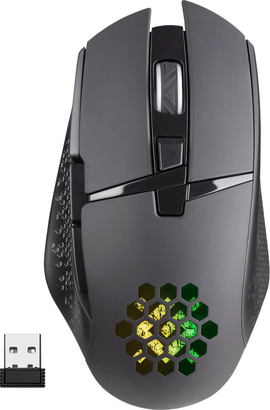 Мышь DEFENDER игровая беспроводная Glory GM-514 черный , LED,7D,400 мАч,3200dpi  АКБ (52514) от компании Медиамир - фото 1