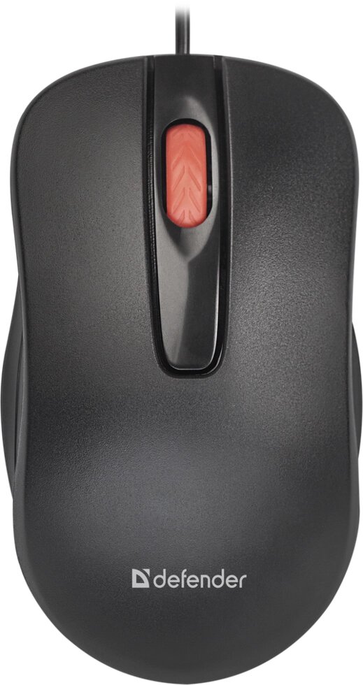 Мышь Defender Point MM-756 черный,3 кнопки,1000 dpi, Силиконовое колесо, блистер (52756) от компании Медиамир - фото 1