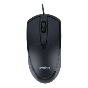 Мышь проводная perfeo FIRST, 3 кн, USB, чёрная (PF-611-OP) pf_b3407