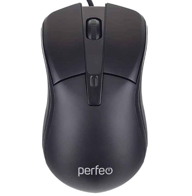 Мышь проводная Perfeo ONE, 3 кн, DPI 1000, USB, чёрн. PF_B4894 от компании Медиамир - фото 1