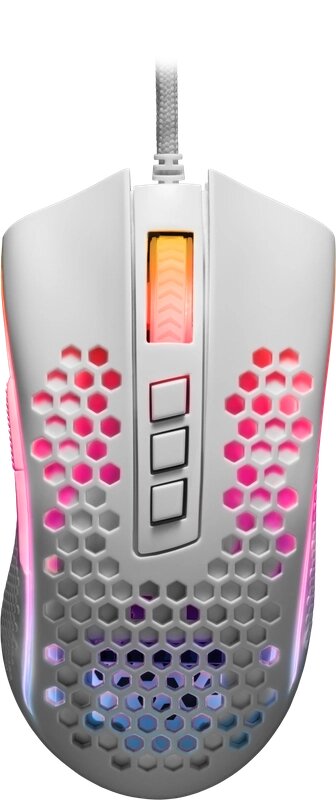 Мышь REDRAGON игровая Storm RGB,8 кнопок,12400dpi, легкая, белый (77933) от компании Медиамир - фото 1